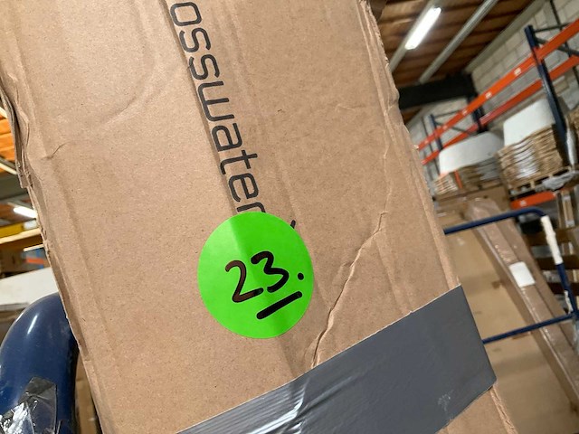 Crosswater kai douchecabine kwartrond 1 deur 80x120x190 aluminium zilver klqssc12x8 - afbeelding 5 van  5