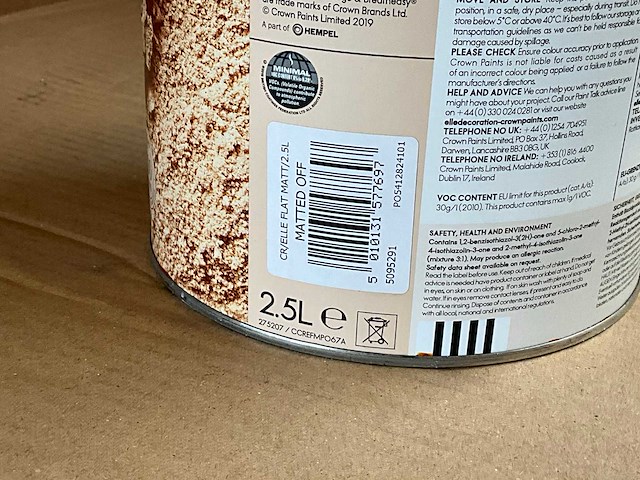 Crown - elle decoration - matted off no.517 - 2,5 l verf (35x) - afbeelding 5 van  6