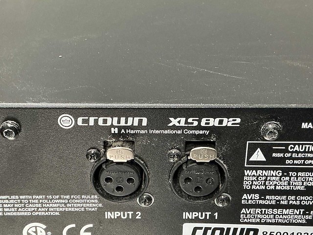 Crown - xls 802 - versterker - afbeelding 5 van  5
