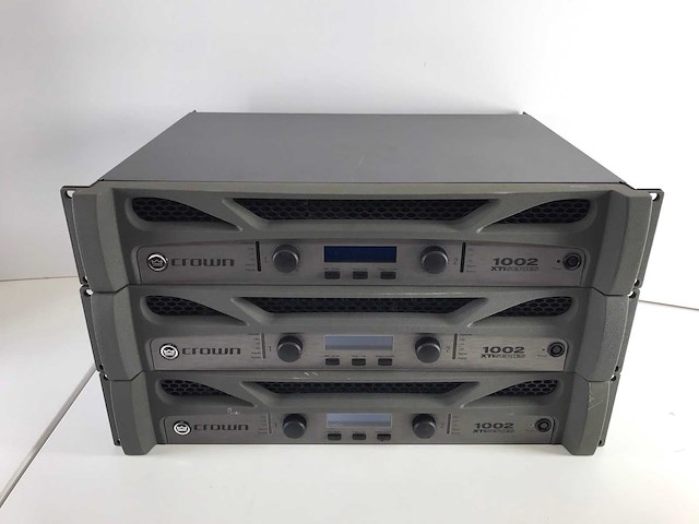 Crown (nxti1002-u-eu) xti 1002 professional 2-channel power amplifiers (3x) - afbeelding 1 van  7