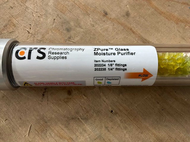 Crs zpure glass moisture purifier droogfilter voor gassen (2x) - afbeelding 4 van  7