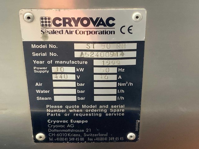 Cryovac st 50 rh krimptunnel - afbeelding 3 van  7