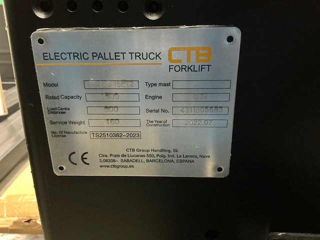 Ctb (ep) ept20-15et2 elektrische palletwagen - afbeelding 15 van  15