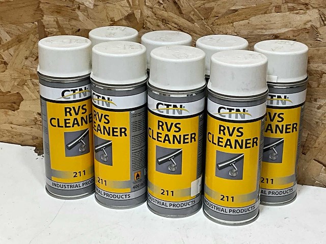 Ctn rvs cleaner 400ml (8x) - afbeelding 1 van  3