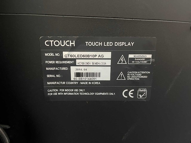 Ctouch - 60" interactieve touchscreen met kantelbare lift - afbeelding 4 van  14