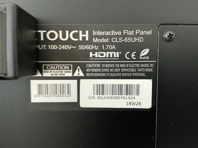 Ctouch cls-65uhd smartboard - afbeelding 4 van  8