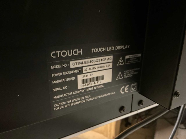 Ctouch ct84led40bos10p 84” uhd touchscreen op elektrische lift - afbeelding 3 van  17