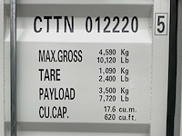 Cttn - 012220 - opslagcontainer/mobiel kantoor 12ft - afbeelding 12 van  15