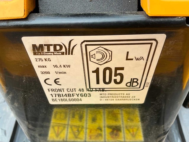 Cub cadet fmz 48 zero turn zitmaaier - afbeelding 10 van  18