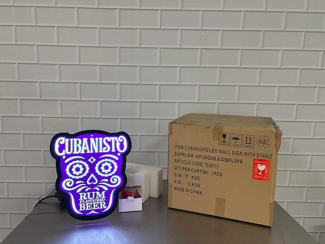 Cubanisto - led wall sign (3x) - afbeelding 1 van  3