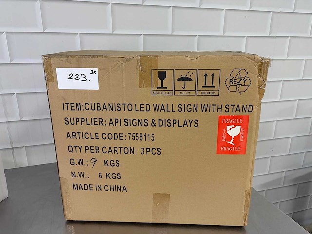 Cubanisto - led wall sign (3x) - afbeelding 3 van  3