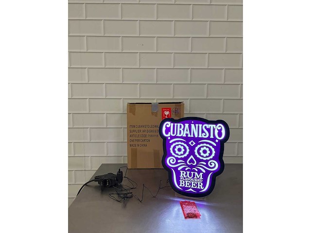 Cubanisto - neon reclame sign (3x) - afbeelding 2 van  4