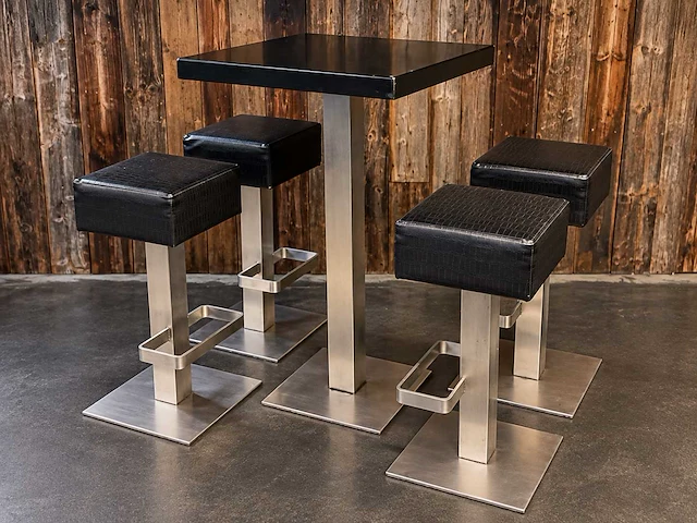 Cube robuuste horeca barset - rvs - afbeelding 1 van  20