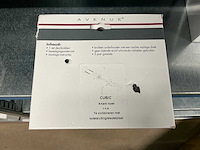 Cubic 4-kant rozet deurbeslag (4x) - afbeelding 2 van  2