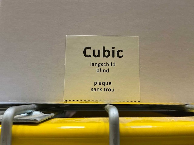 Cubic langschild blind deurbeslag (20x) - afbeelding 2 van  3