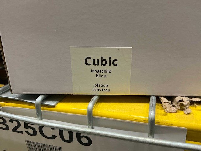 Cubic langschild blind deurbeslag (20x) - afbeelding 4 van  4