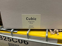 Cubic langschild blind deurbeslag (20x) - afbeelding 4 van  4