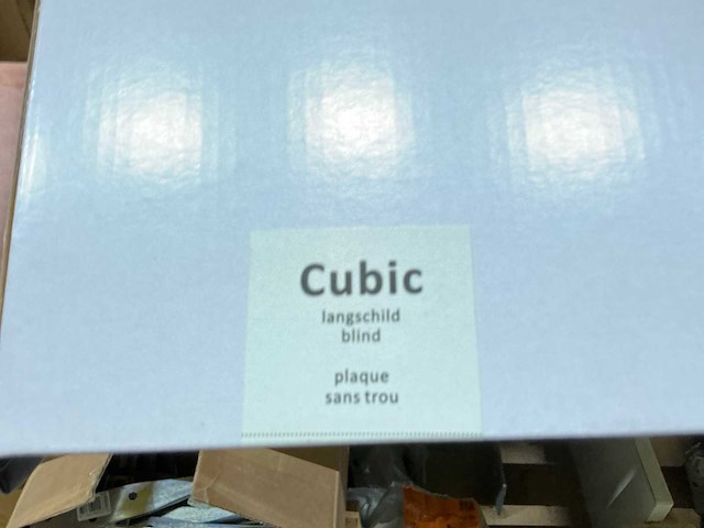 Cubic langschild blind deurbeslag (20x) - afbeelding 4 van  4