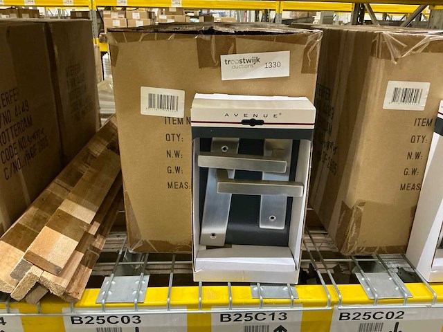 Cubic langschild blind deurbeslag (20x) - afbeelding 1 van  3