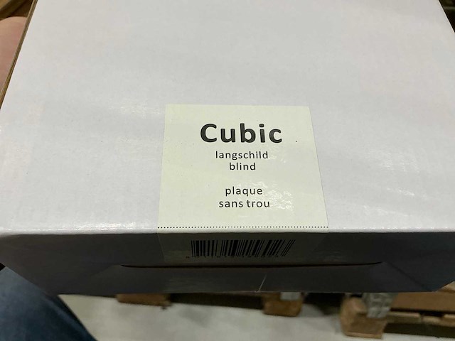 Cubic langschild blind deurbeslag (20x) - afbeelding 3 van  3