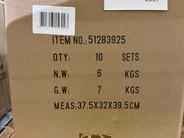 Cubic langschild blind deurbeslag (20x) - afbeelding 4 van  4