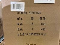 Cubic langschild blind deurbeslag (20x) - afbeelding 4 van  4