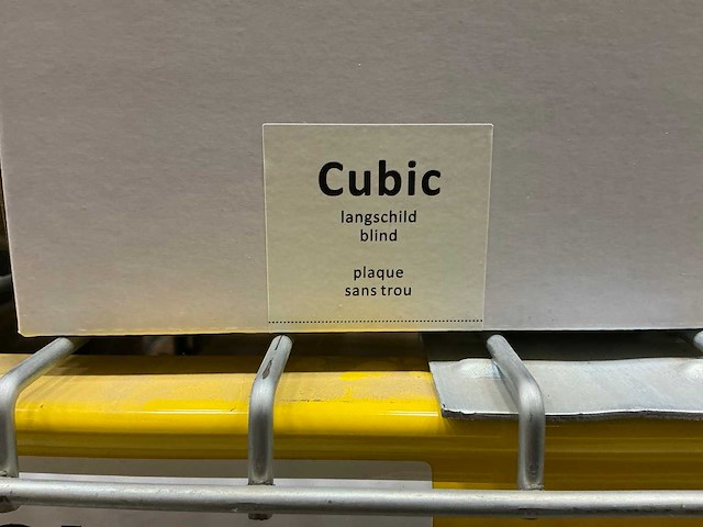 Cubic langschild blind deurbeslag (20x) - afbeelding 3 van  4