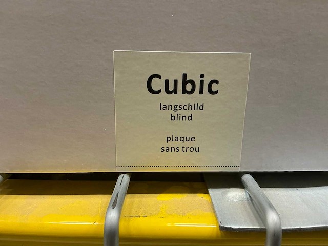 Cubic langschild blind deurbeslag (40x) - afbeelding 3 van  4