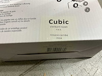 Cubic vierkant rozet deurbeslag (72x) - afbeelding 3 van  3
