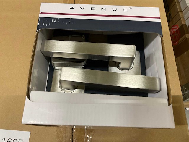 Cubic vierkant rozet deurkruksets (208x) - afbeelding 2 van  6