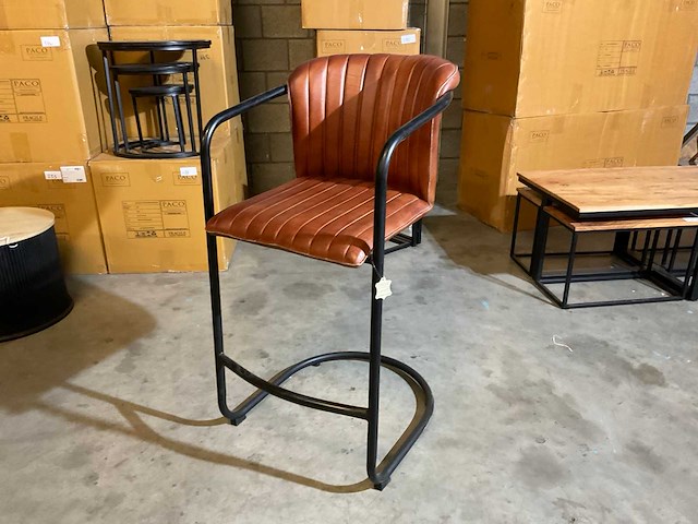 Cuchara leren barstoelen (2x) - afbeelding 3 van  9