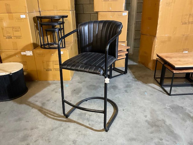 Cuchara leren barstoelen (3x) - afbeelding 1 van  9