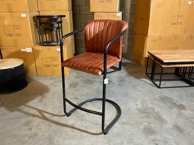 Cuchara leren barstoelen (3x) - afbeelding 2 van  9