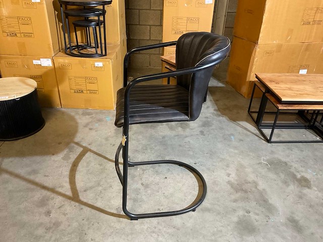 Cuchara leren barstoelen (4x) - afbeelding 8 van  9