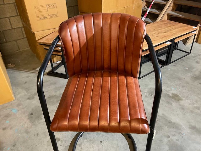Cuchara leren barstoelen (4x) - afbeelding 7 van  9