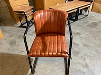 Cuchara leren eetkamerstoelen (2x) - afbeelding 3 van  7