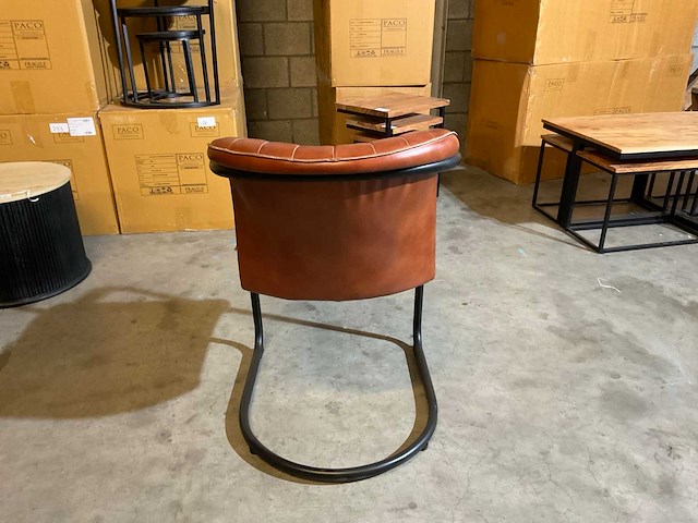 Cuchara leren eetkamerstoelen (4x) - afbeelding 9 van  9