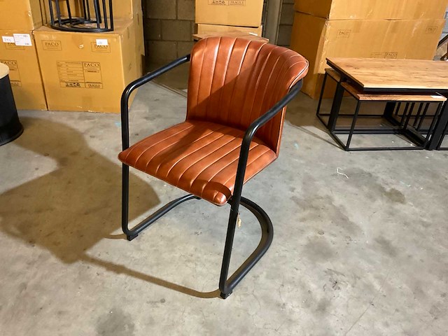 Cuchara leren eetkamerstoelen (6x) - afbeelding 7 van  9