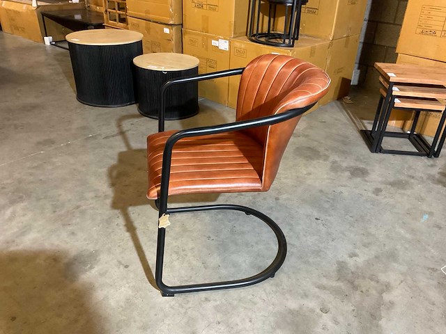 Cuchara leren eetkamerstoelen (6x) - afbeelding 8 van  9