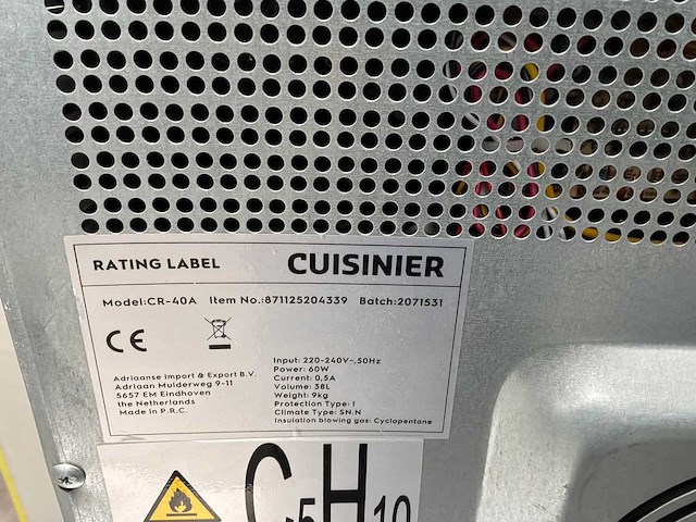 Cuisinier - cr-40a - koelkast - afbeelding 4 van  4