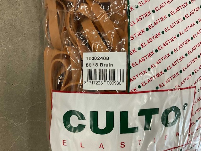 Culto 80/8mm zak á 1kg elastieken (110x) - afbeelding 2 van  3