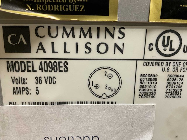 Cummins 4098es geldtelmachine - afbeelding 6 van  6