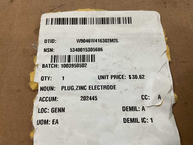 Cummins electrode plug - afbeelding 2 van  6