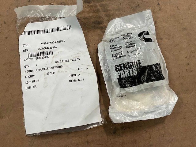 Cummins filler opening cap - afbeelding 2 van  2