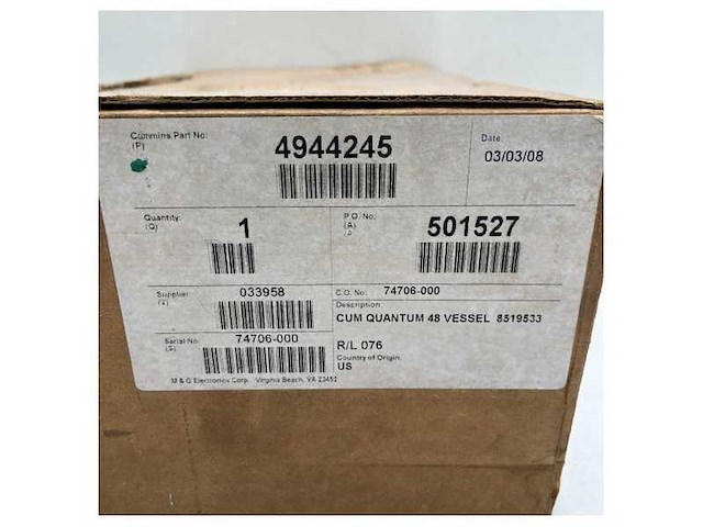Cummins qsb/c/l/m vessel interface panel 8519533 - 4944245 - afbeelding 4 van  5