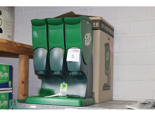 Cup-a-soup dispenser met 3 stations. - afbeelding 1 van  4