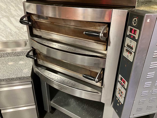 Cuppone - caravaggio cr835/2cd-c5 - mobiele elektrische pizzaoven - afbeelding 12 van  13
