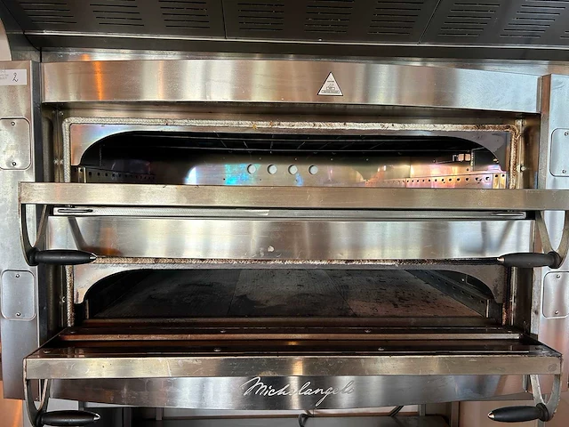 Cuppone michelangelo - dubbele professionele pizzaoven met afzuigkap en pizzascheppen - afbeelding 12 van  14