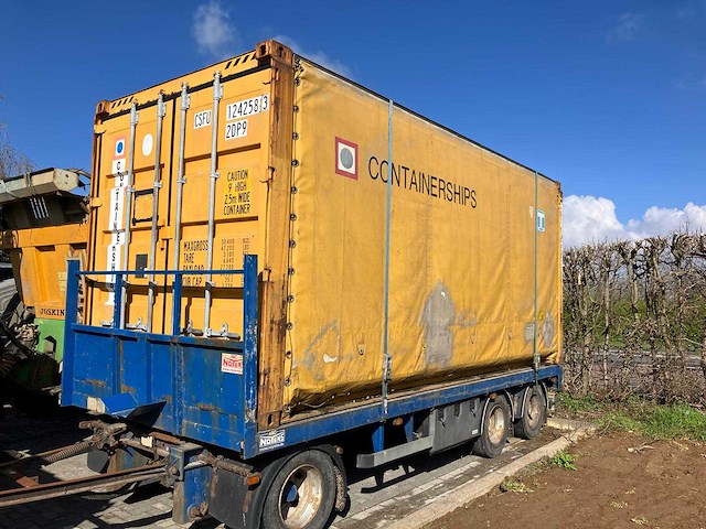 Curtainsider swap body container (20 ft high cube equivalent) - afbeelding 3 van  7