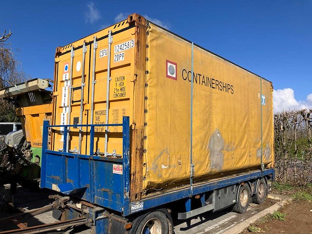 Curtainsider swap body container (20 ft high cube equivalent) - afbeelding 4 van  7